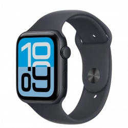 Apple Watch SE 3 GPS + Cellular 44mm Midnight Alu. Case w. Midnight S. Band - S/M (MEPH4)
