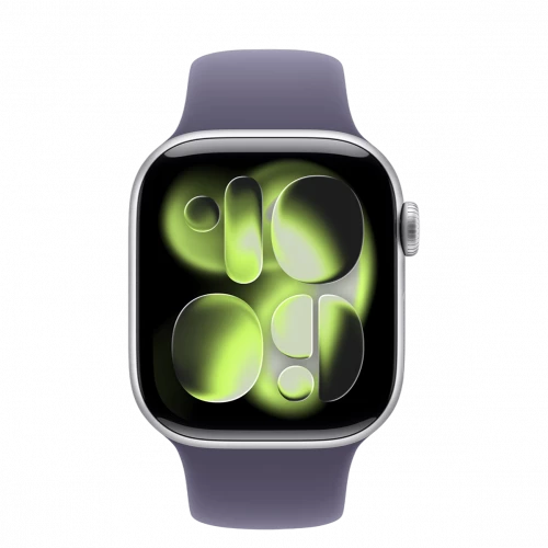 Apple Watch Series 11 GPS 42mm Silver Alu. Case w. Purple Fog S. Band - S/M (MEU64)