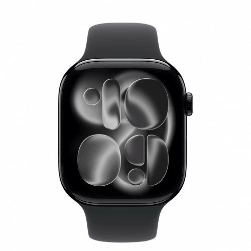 Apple Watch Series 11 GPS 46mm Jet Black Alu. Case w. Black S. Band - XL (MEW84+MXM53)