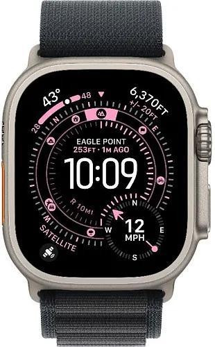 Apple Watch Ultra 3 GPS + Cellular 49mm Natural Tit. Case w. Black Alpine Loop - Medium (MF1V4+MFTF4)