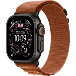 Apple Watch Ultra 3 GPS + Cellular 49mm Black Tit. Case w. Terra Cotta Alpine Loop - Large (MF254+MG9F4)