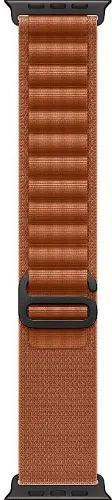 Apple Watch Ultra 3 GPS + Cellular 49mm Black Tit. Case w. Terra Cotta Alpine Loop - Small (MF254+MG9D4)