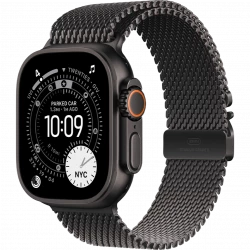 Apple Watch Ultra 3 GPS + Cellular 49mm Black Tit. Case w. Black Tit. Milanese Loop - Medium (MF1Q4)