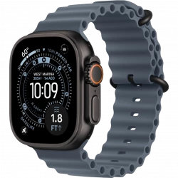 Apple Watch Ultra 3 GPS + Cellular 49mm Black Tit. Case w. Anchor Blue O. Band (MF254+MGCJ4)