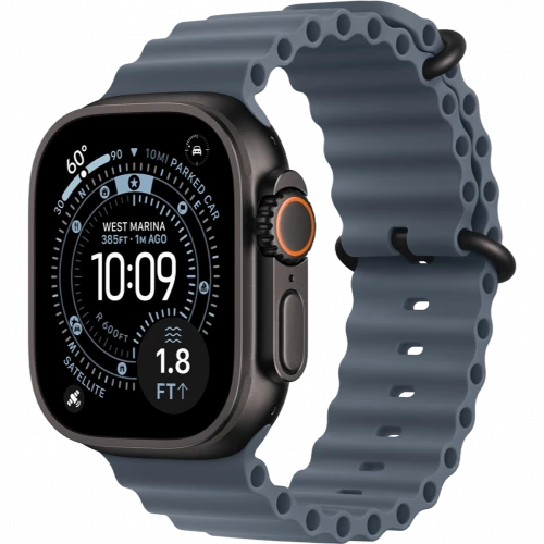 Apple Watch Ultra 3 GPS + Cellular 49mm Black Tit. Case w. Anchor Blue O. Band (MF254+MGCJ4)