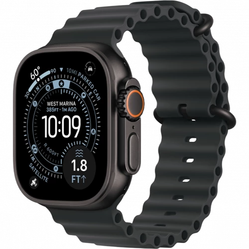 Apple Watch Ultra 3 GPS + Cellular 49mm Black Tit. Case w. Black Ocean Band (MF0J4)