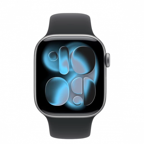 Apple Watch Series 11 GPS + Cellular 42mm Space Grey Alu. Case w. Black S. Band - S/M (MF8A4)