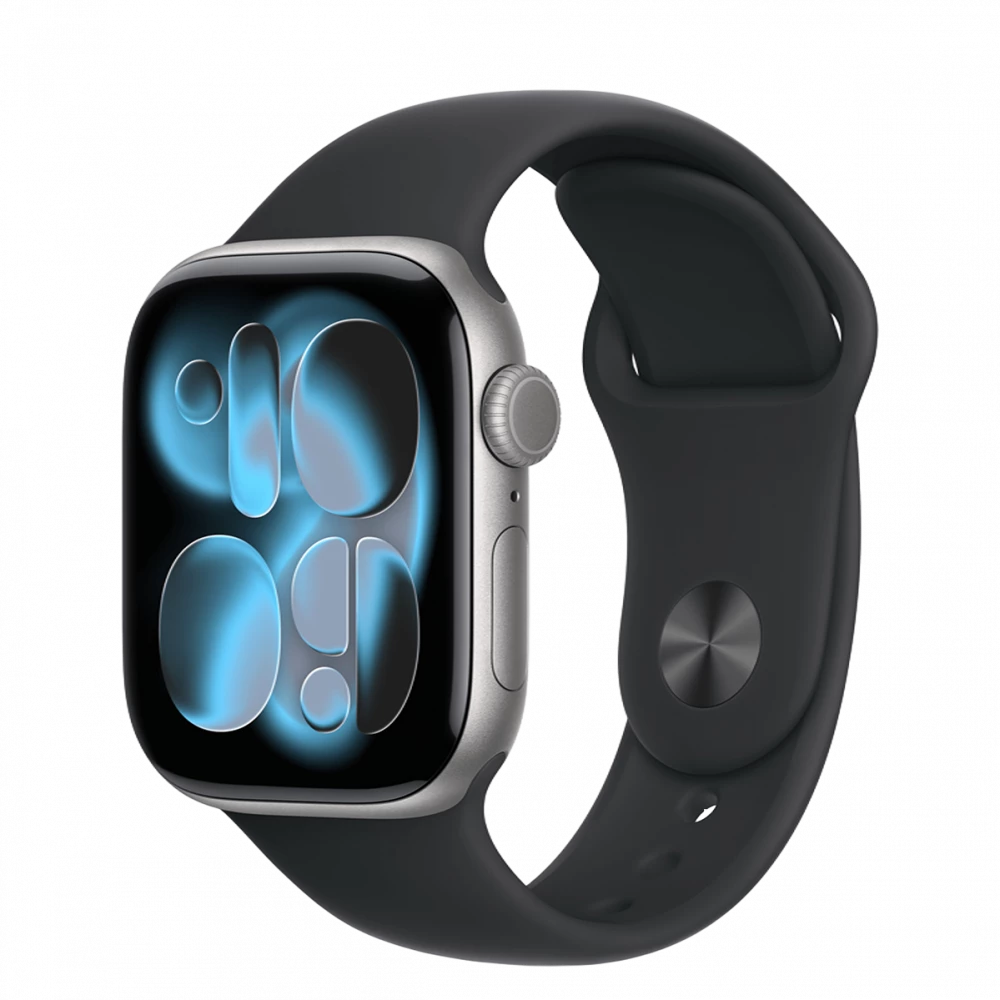 Apple Watch Series 11 GPS 46mm Space Grey Alu. Case w. Black S. Band - M/L (MEV44)