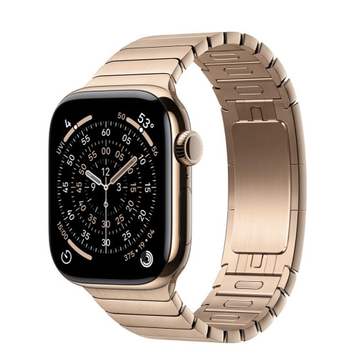 Apple Watch Series 11 GPS + Cellular 42mm Gold Tit. Case w. Gold Link Bracelet (MF9M4+MXMC3)