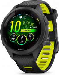 Garmin Forerunner 265S Black Bezel and Case w. Black/Amp Yellow S. Band (010-02810-03/13/53)