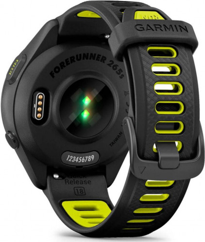 Garmin Forerunner 265S Black Bezel and Case w. Black/Amp Yellow S. Band (010-02810-03/13/53)