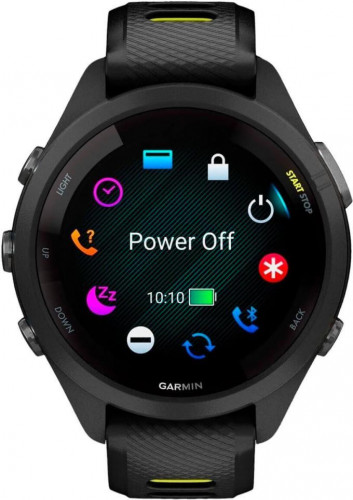 Garmin Forerunner 265S Black Bezel and Case w. Black/Amp Yellow S. Band (010-02810-03/13/53)