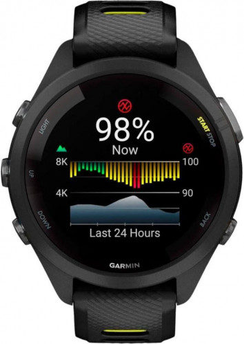 Garmin Forerunner 265S Black Bezel and Case w. Black/Amp Yellow S. Band (010-02810-03/13/53)