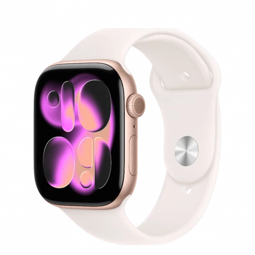 Apple Watch Series 11 GPS 46mm Rose Gold Alu. Case w. Light Blush S. Band - M/L (MEV74)