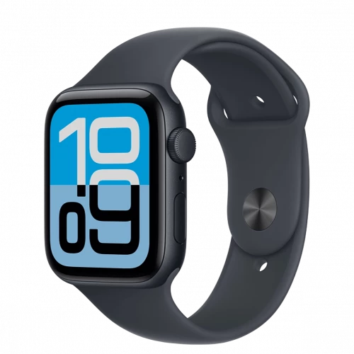 Apple Watch SE 3 GPS 44mm Midnight Alu. Case w. Midnight S. Band - M/L (MEHQ4)