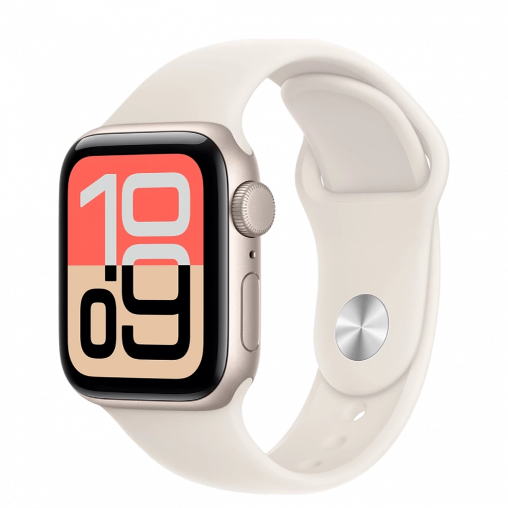 Apple Watch SE 3 GPS 40mm Starlight Alu. Case w. Starlight S. Band - S/M (MEH34)
