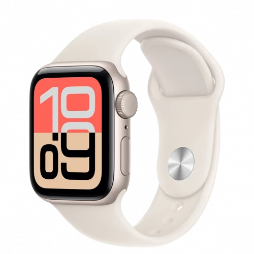 Apple Watch SE 3 GPS 40mm Starlight Alu. Case w. Starlight S. Band - S/M (MEH34)