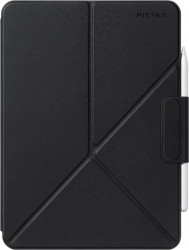 Чохол-книжка (поліуретановий) Apple iPad Pro 11" 2024 Pitaka MagEZ Case Folio 2 Black (FOL2401P)
