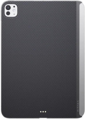 Чохол-накладка (карбоновий) Apple iPad Pro 11" 2024 Pitaka MagEZ Case 2 Plain Black/Grey (KPD2401P)