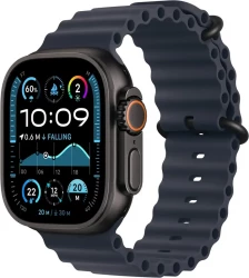 Ремінець Apple Watch 44/45/46/49 мм Ocean Band Navy Black Titanium Finish