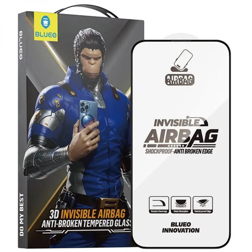Защитное стекло Apple iPhone Air Blueo 3D Invisible Airbag Anti-broken Black (NPB35)