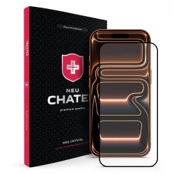 Захисне скло Apple iPhone 17 Pro Max/16 Pro Max + NEU Chatel Corning Gorilla Glass with Mesh Front Black