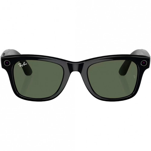 Ray-Ban | Meta Wayfarer [Gen 2] Standard Shiny Black Frame / G-15 Green Lenses (RW4012 601/71 50-22)