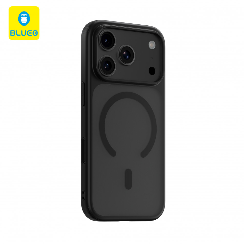 Чехол-накладка (силиконовый) Apple iPhone 17 Pro Blueo Ape Anti-Drop Magnetic Grey (BL082)