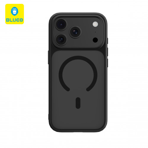 Чохол-накладка (силіконовий) Apple iPhone 17 Pro Blueo Ape Anti-Drop Magnetic Black (BL082)