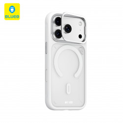 Чохол-накладка (силіконовий) Apple iPhone 17 Pro Max Blueo Frosted Heat Dissipation Anti-Slip Stand Magnetic Series White (BL057)