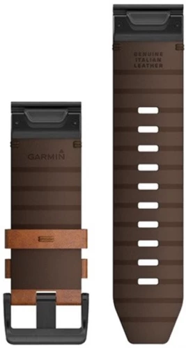 Garmin QuickFit 26 Watch Bands Leather - Chestnut (010-12864-05)