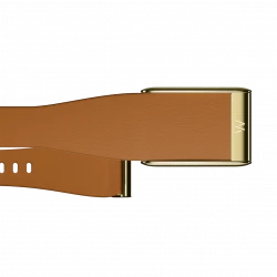 WHOOP LeatherLuxe Tapered Band | Camel with Gold - Size L для WHOOP 5.0 (810114362181)