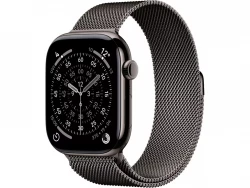 Apple Watch Series 11 GPS + Cellular 42mm Slate Titanium Case with Slate Milanese Loop (MF8U4)