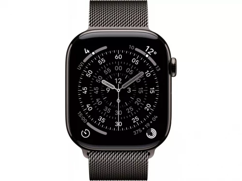 Apple Watch Series 11 GPS + Cellular 42mm Slate Titanium Case with Slate Milanese Loop (MF8U4)