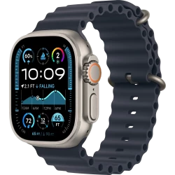 Apple Watch Ultra 3 GPS + Cellular 49mm Natural Titanium Case with Navy Ocean Band (MF1V4+MXTH3)