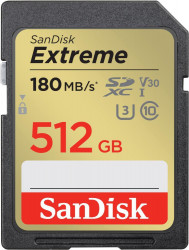 SanDisk 512 GB SDXC UHS-I U3 V30 Extreme (SDSDXVV-512G-GNCIN)