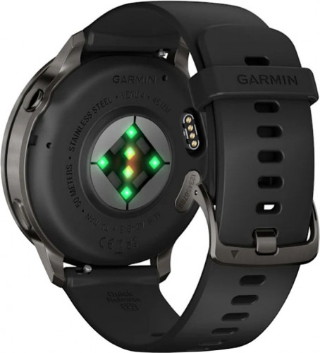 Garmin Venu 4 45 mm Slate with Black Silicone Band (010-03014-00)