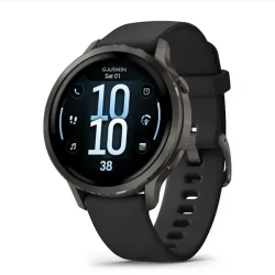 Garmin Venu 4 41 mm Slate with Black Silicone Band (010-03013-02)