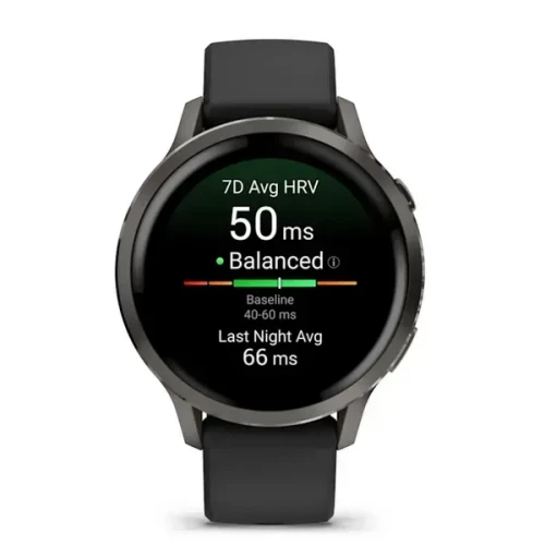 Garmin Venu 4 41 mm Slate with Black Silicone Band (010-03013-02)