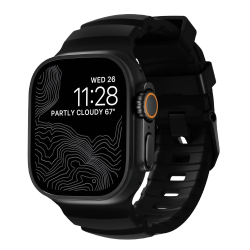 NOMAD Apple Watch 46/49mm Rocky Point Band Black Titanium Hardware Carbon Black