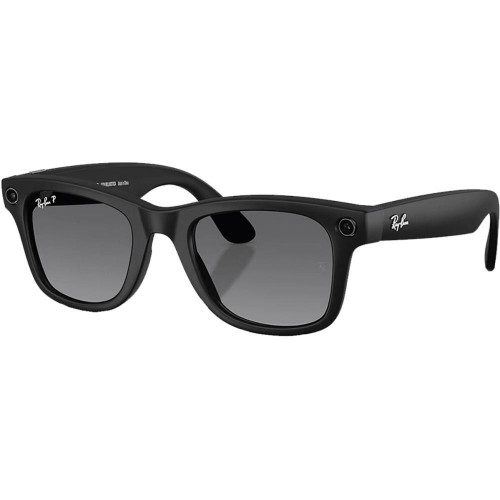 Ray-Ban | Meta Wayfarer [Gen 2] Large Matte Black Frame / Gradient Graphite Lenses (RW4012 601ST3 53-22)