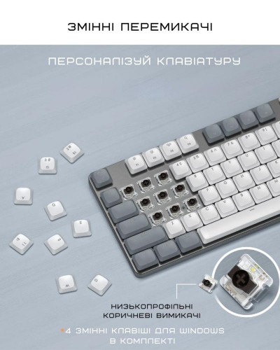 Клавіатура Satechi SM3 Slim Mechanical Backlit Bluetooth Keyboard Light (ST-KSM3LT-EN)