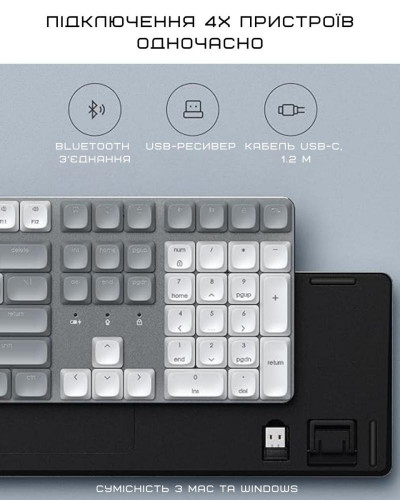 Клавіатура Satechi SM3 Slim Mechanical Backlit Bluetooth Keyboard Light (ST-KSM3LT-EN)