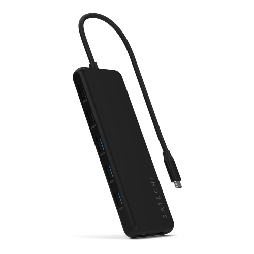 Satechi 13-in-1 USB-C Triple Display Multiport Adapter Black (ST-P3D13K)