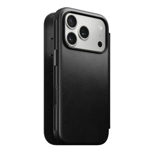 Чехол-книжка (кожаный) Apple iPhone 17 Pro Max NOMAD Horween® Modern Leather Folio Black