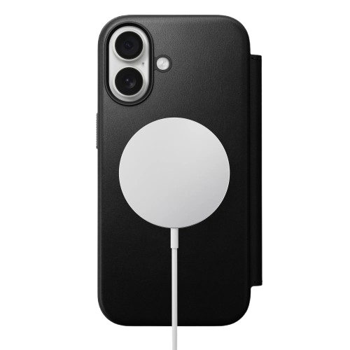 Чехол-книжка (кожаный) Apple iPhone 17 NOMAD Modern Leather Folio Black