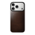 Чохол-накладка (шкіряний) Apple iPhone 17 Pro NOMAD Magnetic Leather Back Rustic Brown