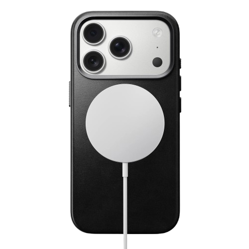 Чехол-накладка (кожаный) Apple iPhone 17 Pro NOMAD Horween® Traditional Leather Case Black