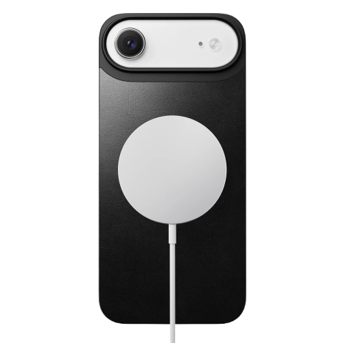 Чохол-накладка (шкіряний) Apple iPhone Air NOMAD Magnetic Leather Back Black