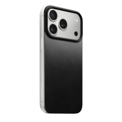 Чохол-накладка (шкіряний) Apple iPhone 17 Pro NOMAD Magnetic Leather Back Black